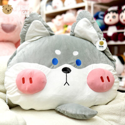 Chó Bông Husky gối tựa lưng lông mịn