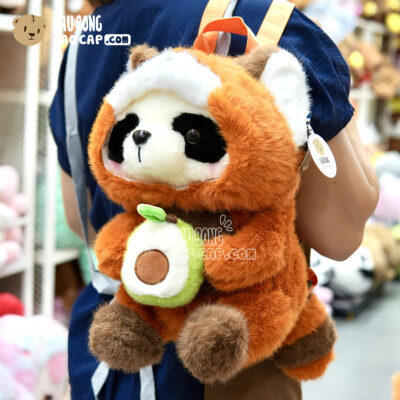 Balo Gấu Bông Gấu Trúc Đỏ