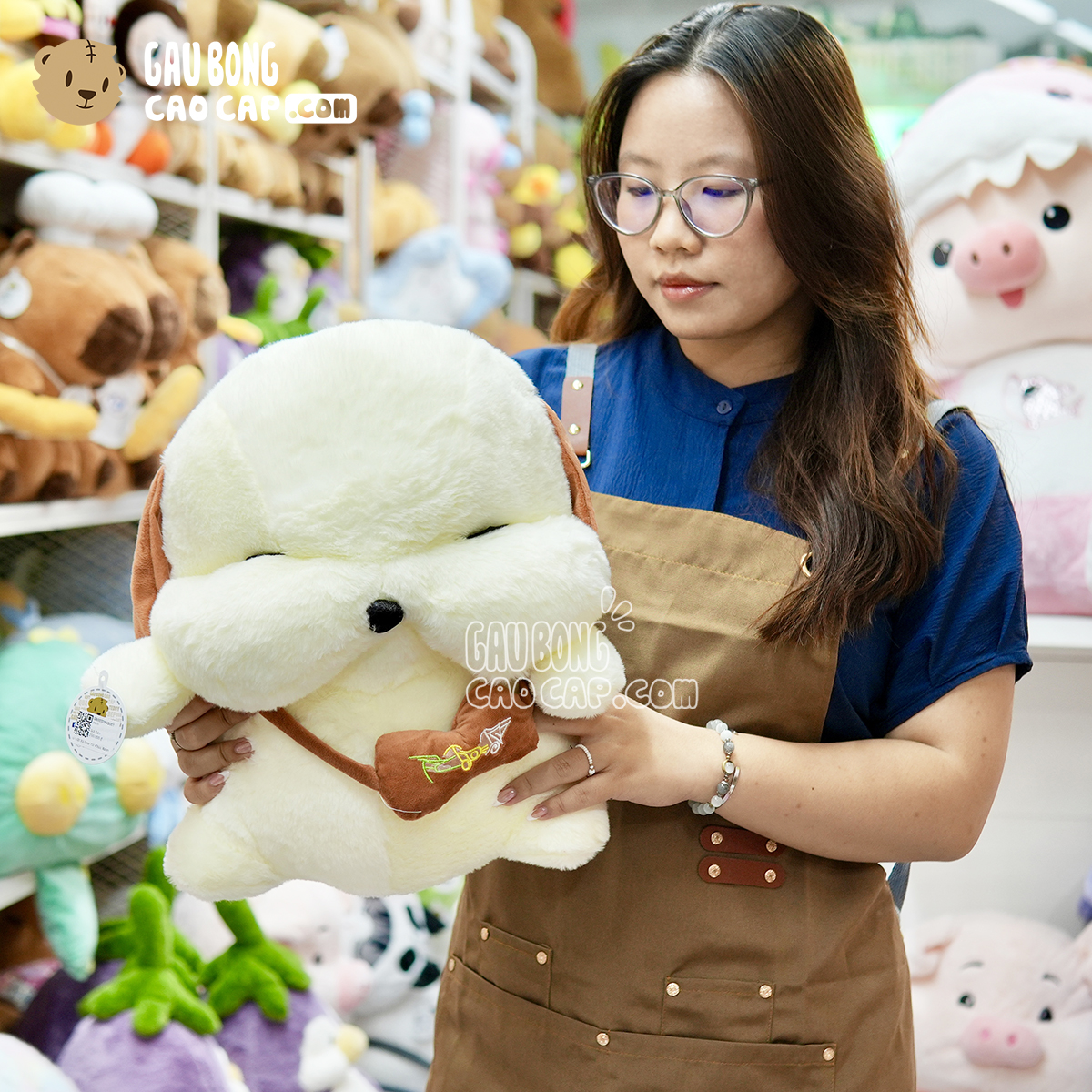 Chó Bông mặt xệ đeo Xương