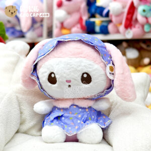 Gấu Bông Melody mặc đầm Tím Hoa