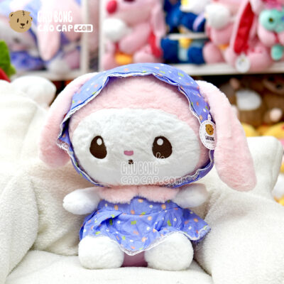 Gấu Bông Melody mặc đầm Tím Hoa