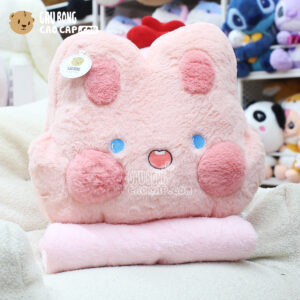 Thỏ Bông má hồng có mền 2in1