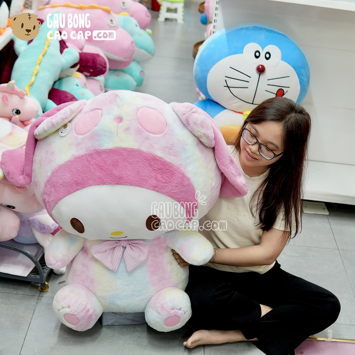 Gấu Bông Melody màu Galaxy lông tơ Smooth