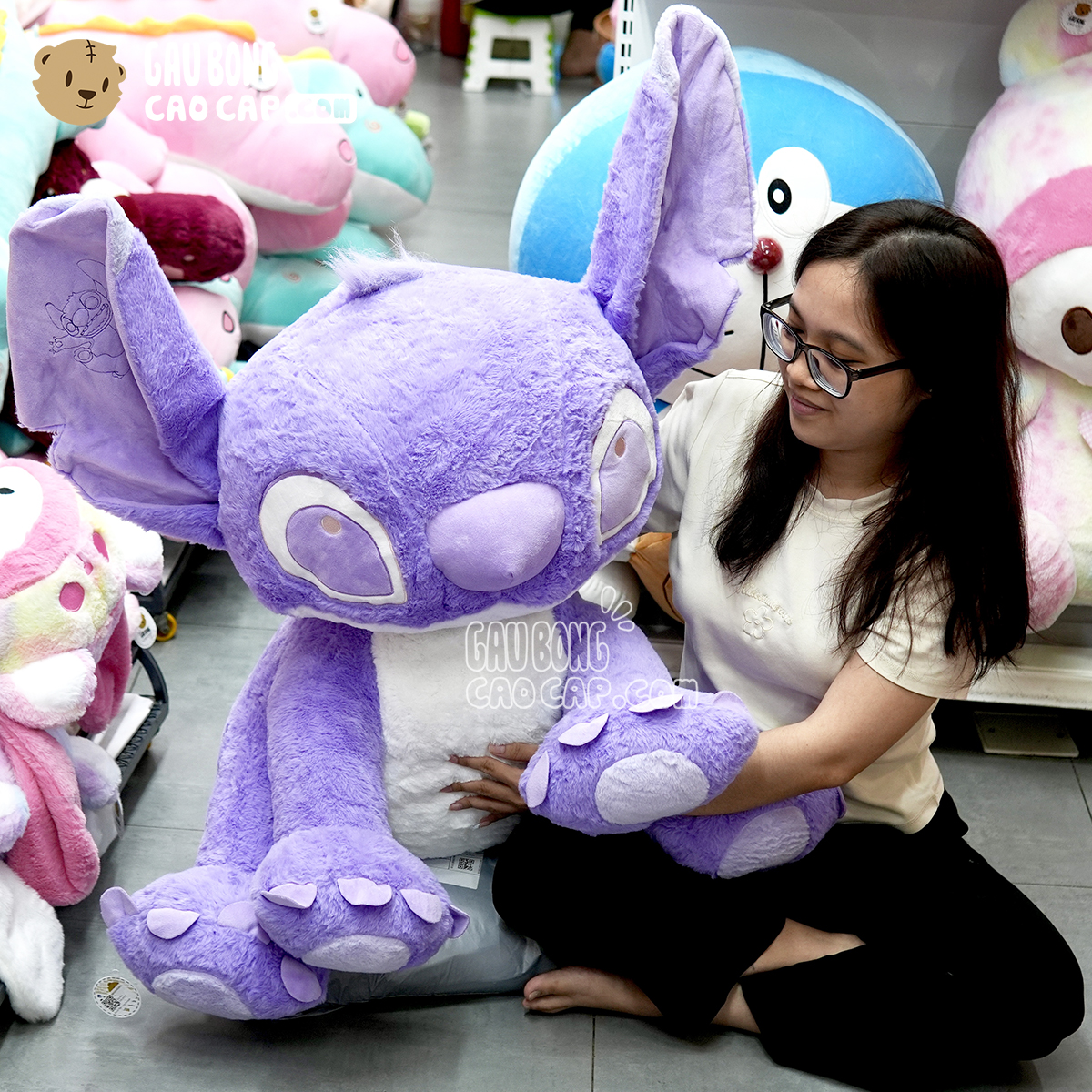 Gấu Bông Stitch màu Tím lông Smooth