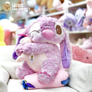 Gấu Bông Stitch ôm búp bê có Mền 2in1