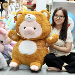 Heo Bông cosplay Gấu Nâu