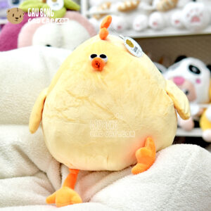 Gà Bông Vàng Squishy lông nhung mịn
