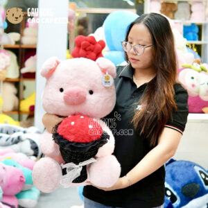 Heo Bông LuLu cầm Hoa