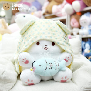 Gấu Trắng Sanrio Cầm Cá
