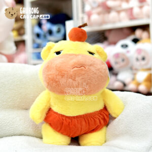 Gấu Bông Lulu Capybara Mặc Quần Cam