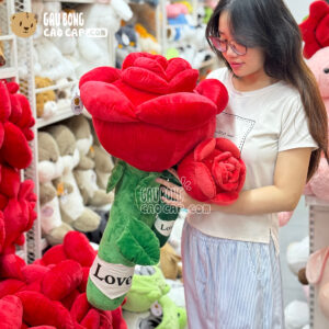 Gấu Bông Hoa Hồng Khổng Lồ