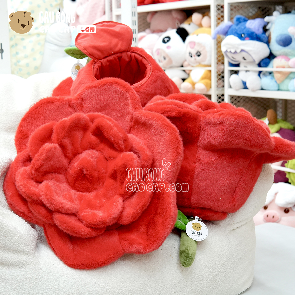 Gấu Bông Hoa Hồng có ngăn Giấu Quà