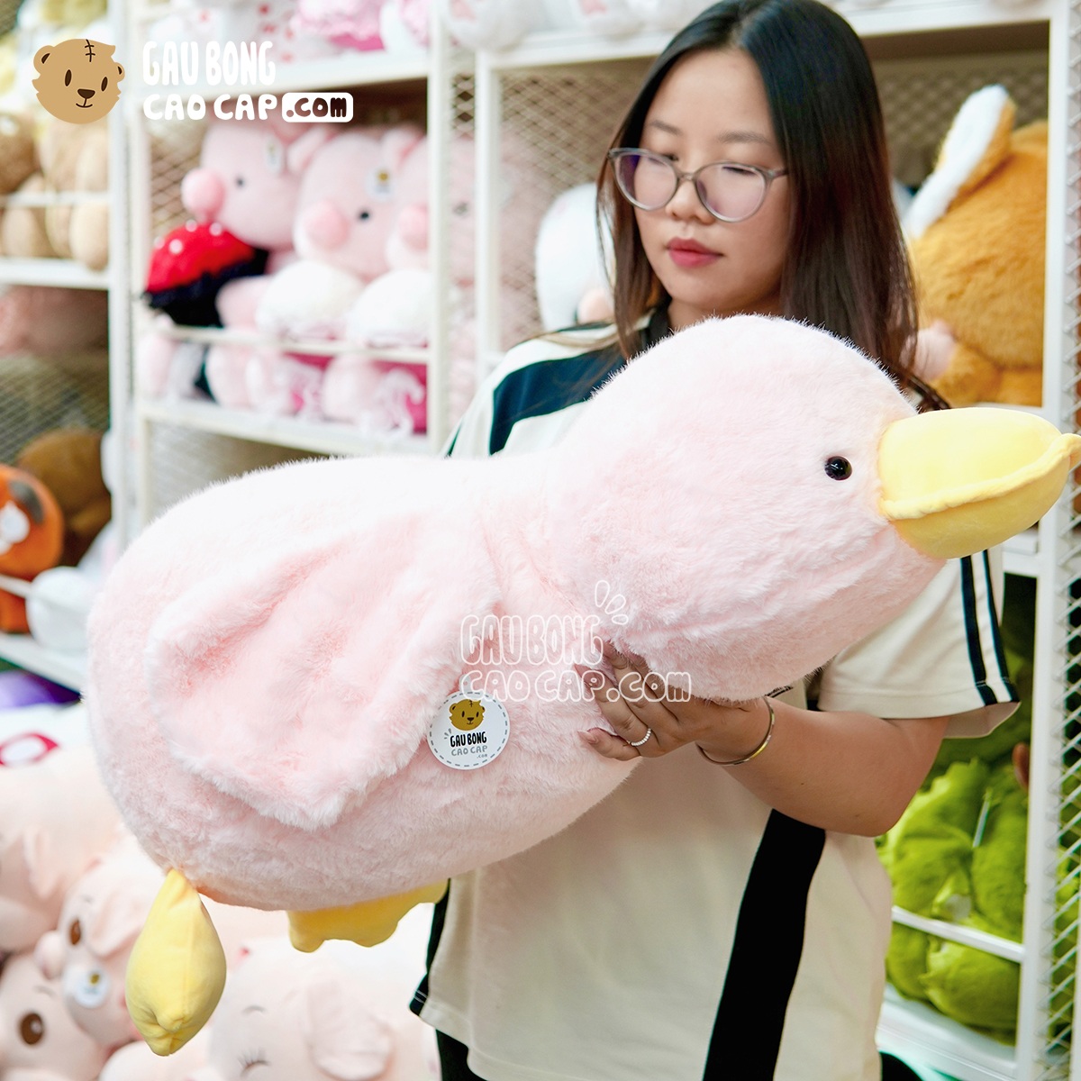 Vit Bông Trầm Cảm Baby lông Smooth siêu mượt màu Hồng