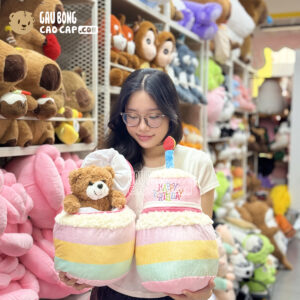 Gấu Bông Bánh Kem Sinh Nhật