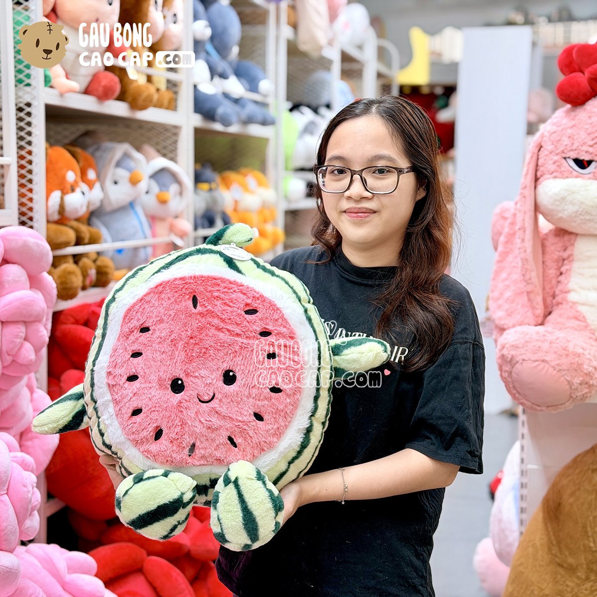 Gấu Bông Dưa Hấu tròn