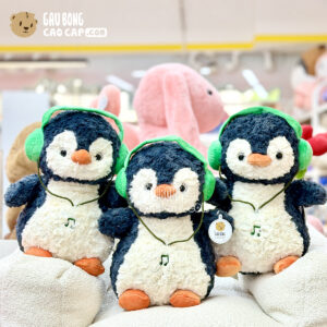 Gấu Bông Chim Cánh Cụt Đeo Headphone