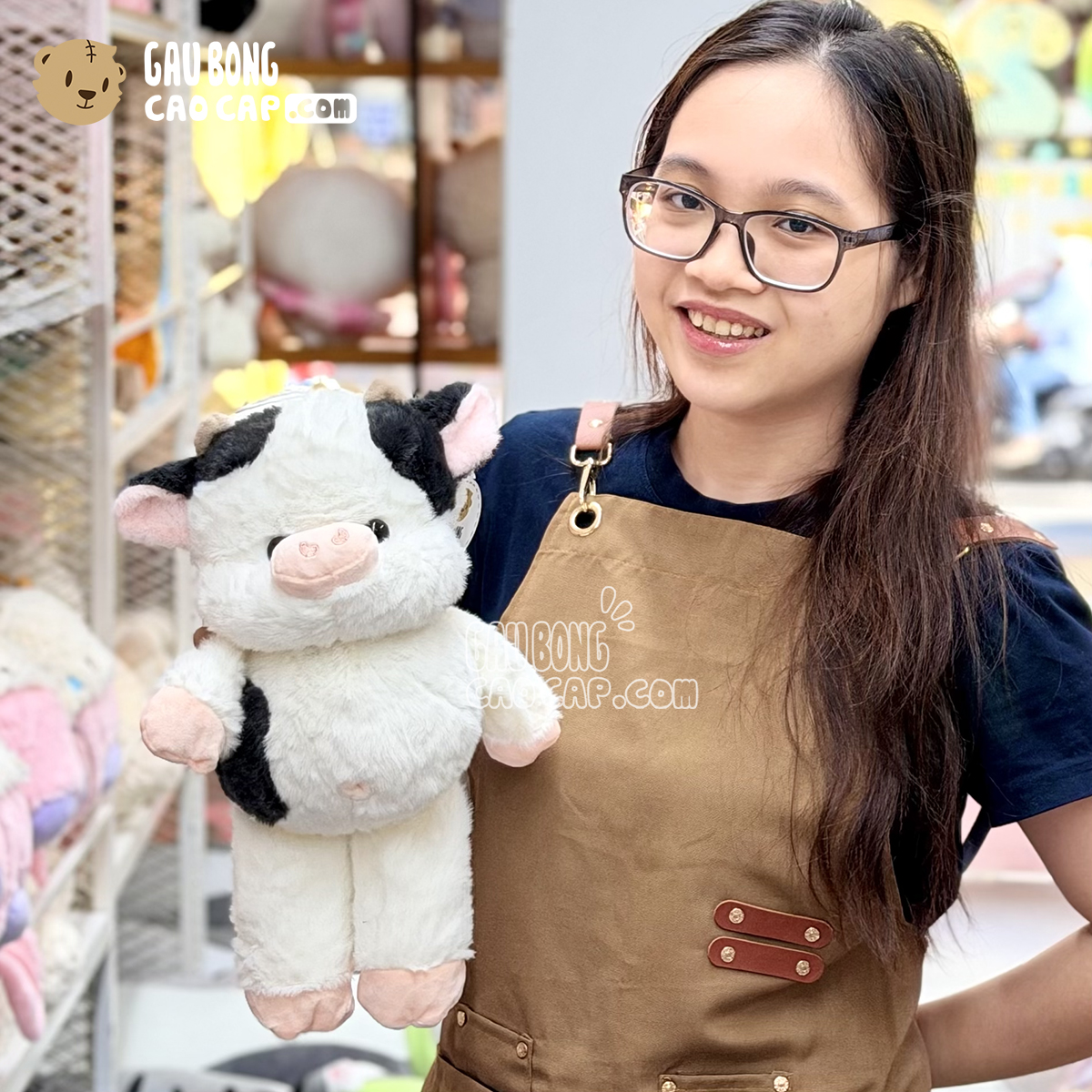 Gấu Bông Bò Sữa baby biết chạy