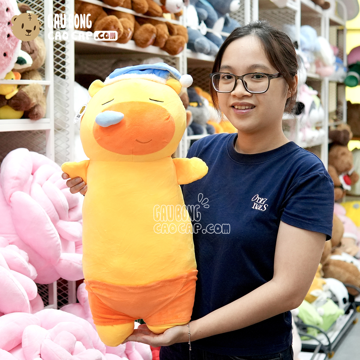 Gối Ôm Capybara Lulu Sleepy