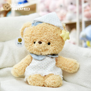 Gấu Teddy lông cừu mặc đồ ngủ