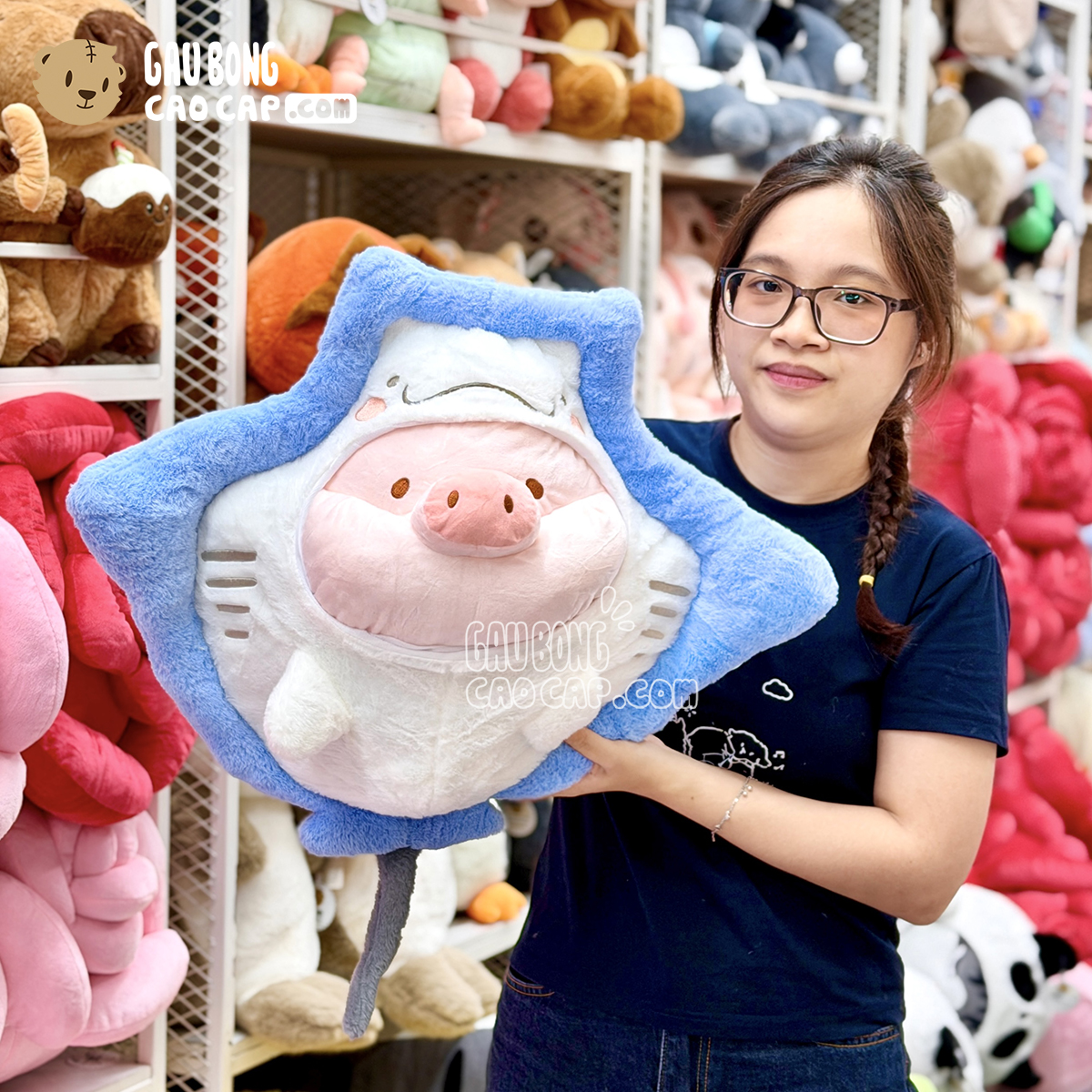 Gấu Bông Cá Đuối mặt Heo