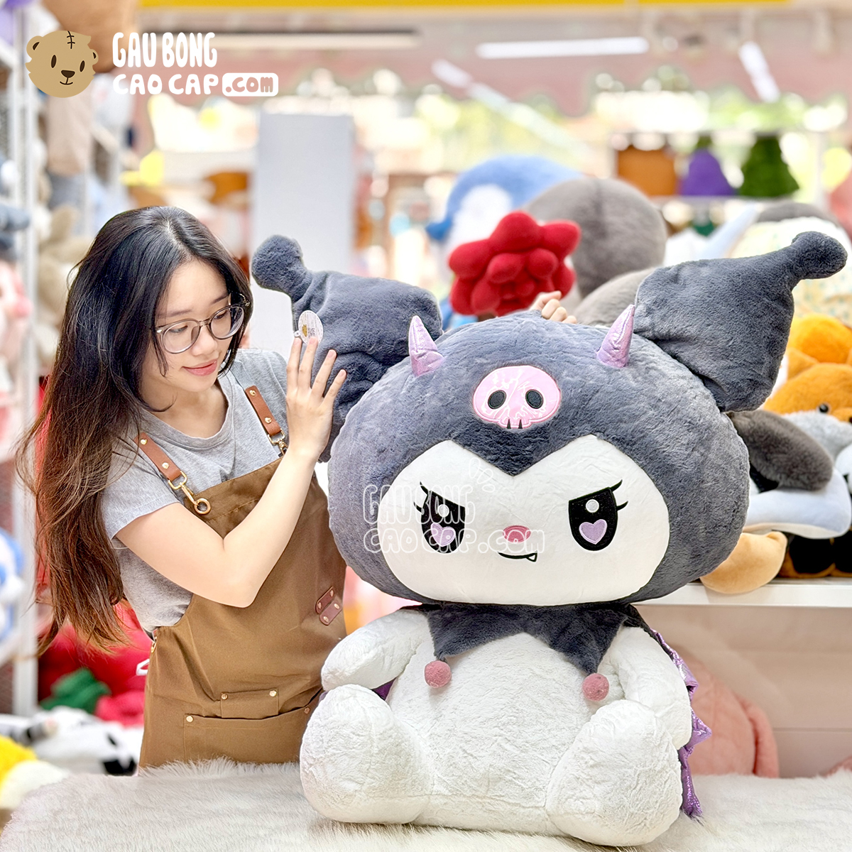 Gấu Bông Kuromi cosplay Dơi