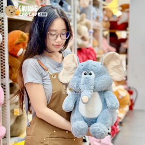 Gấu Bông Voi Xám Baby Lông Smooth