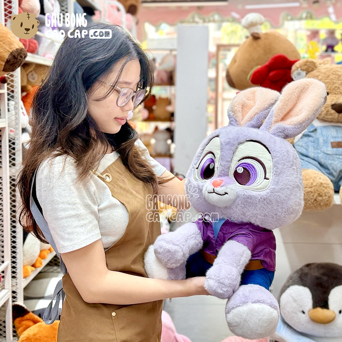 Thỏ Bông Judy Hopps Zootpia ngồi lông Smooth Cao Cấp