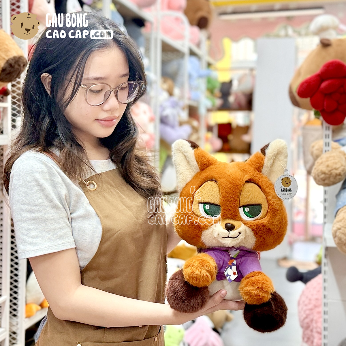 Cáo Bông Nick Wilde Zootpia ngồi lông Smooth Cao Cấp