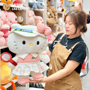 Gấu Bông Hello Kitty chơi Tennis