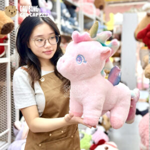Gấu Bông Unicorn Hồng đuôi Galaxy