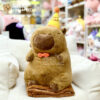 Gấu Bông Capybara đội nón Sinh Nhật có mền 2in1