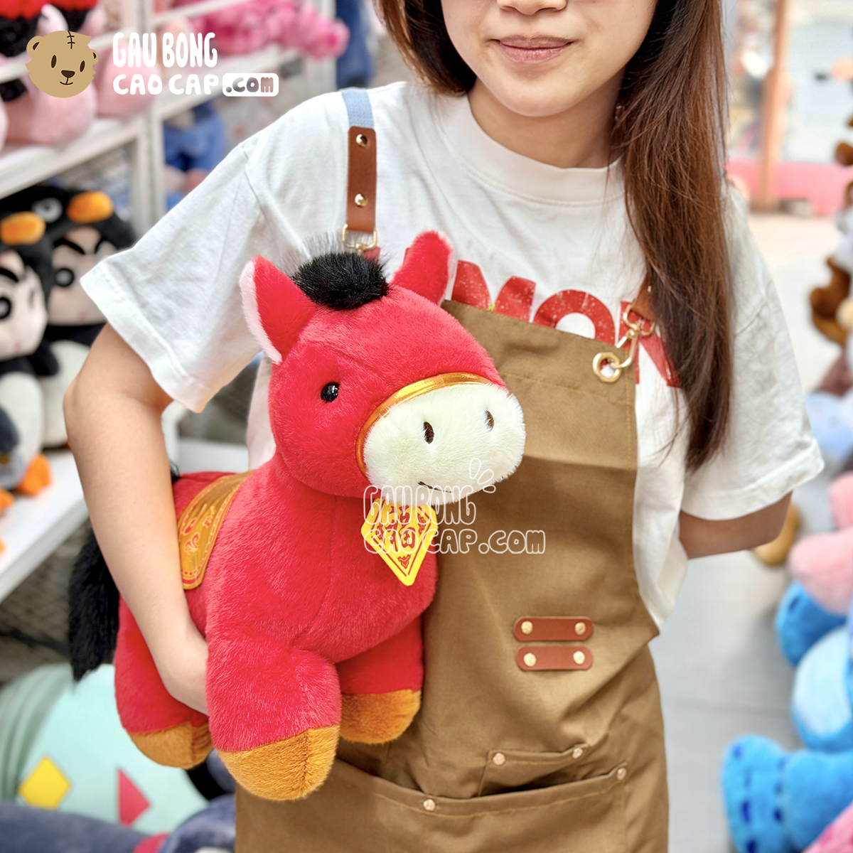 Ngựa Bông đỏ Phát Tài