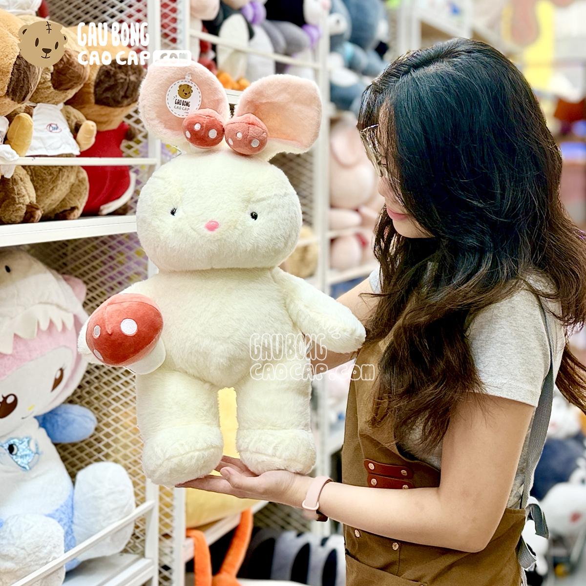 Thỏ Bông cầm Nấm