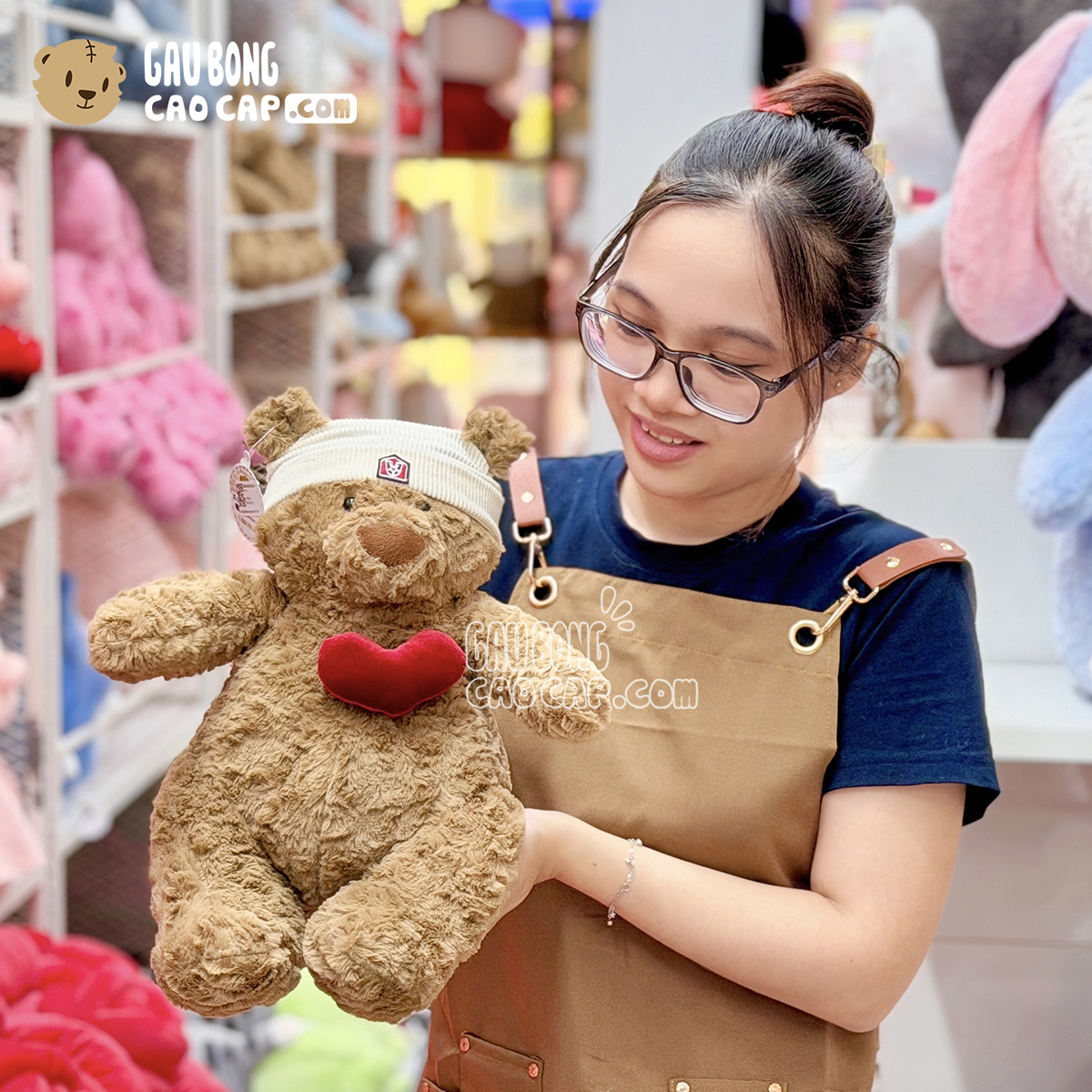 Gấu Bông Barcelona Rút Tim