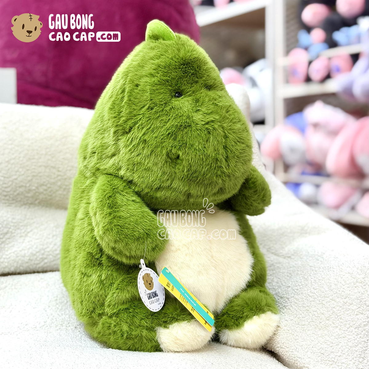 Gấu Bông Khủng Long xanh lông Smooth Bobova