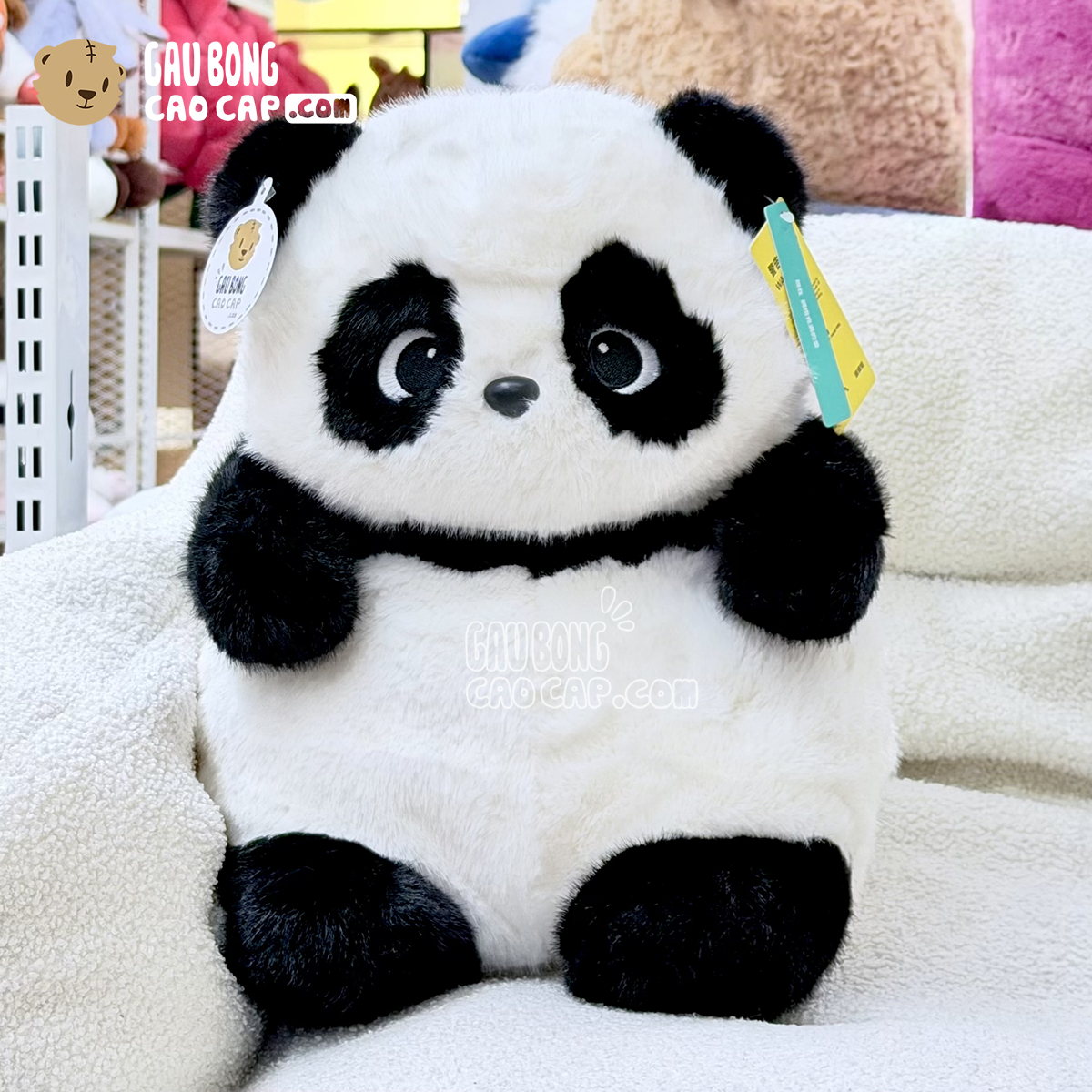 Gấu Bông Panda Baby lông Smooth Bobova