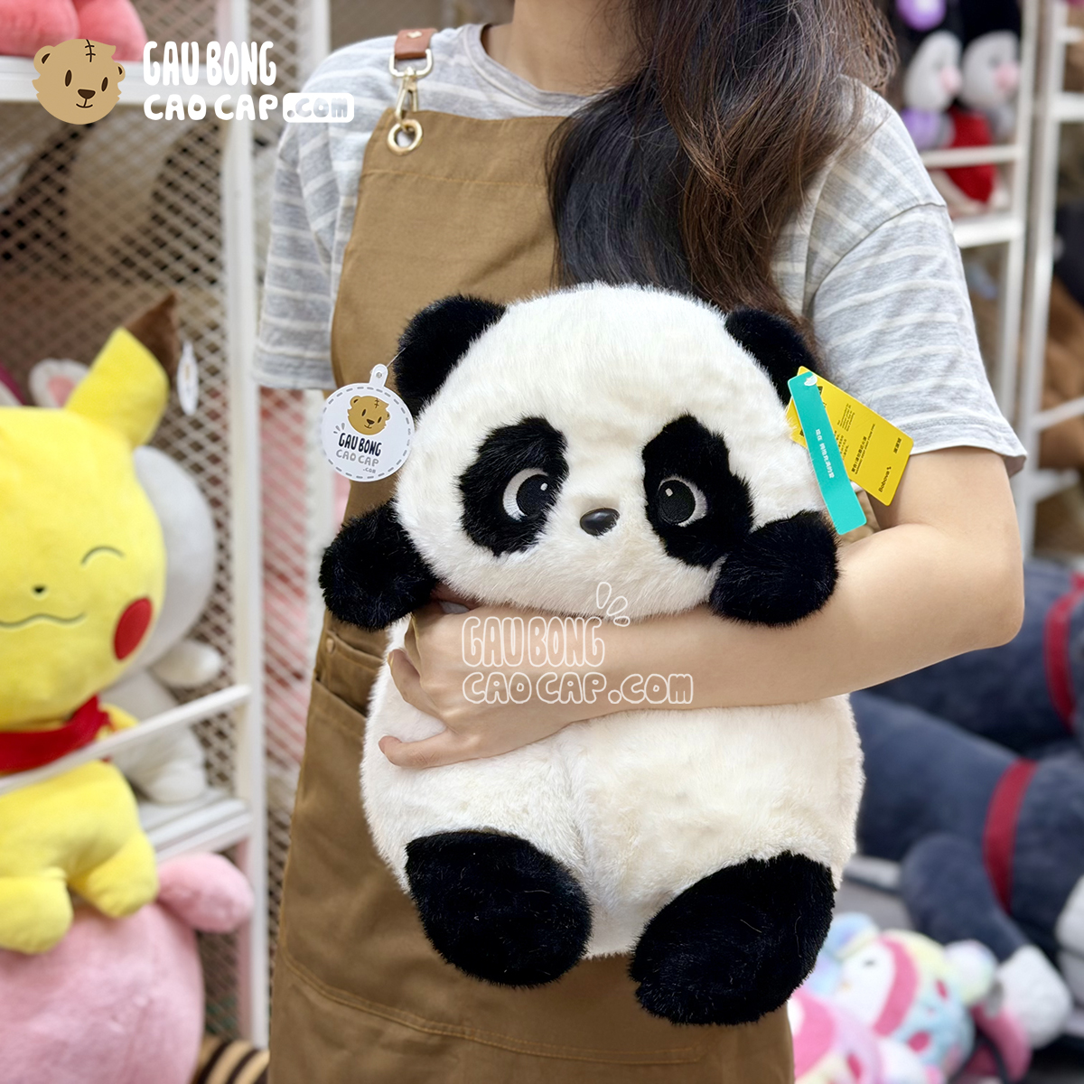 Gấu Bông Panda Baby lông Smooth Bobova