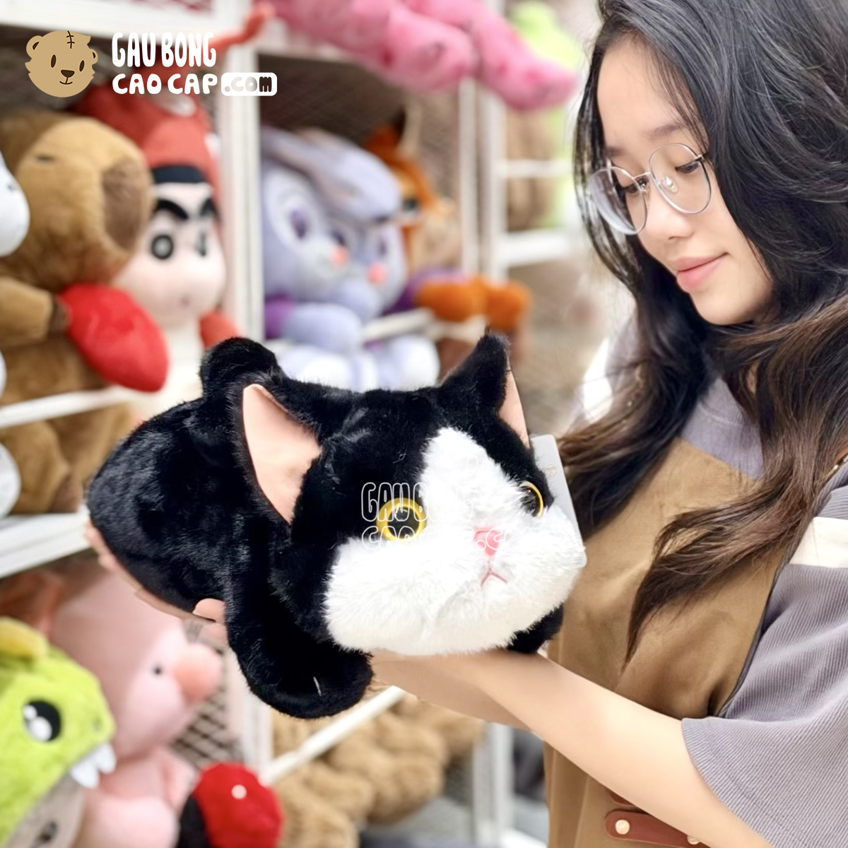 Mèo Bông Tuxedo Nằm 