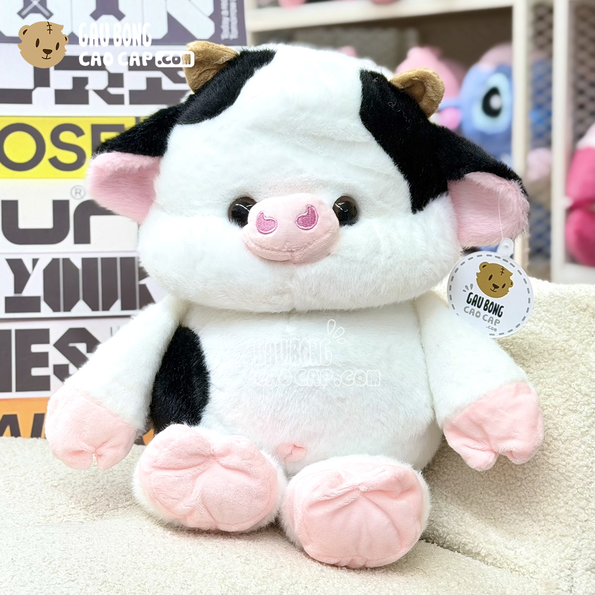 Gấu Bông Bò Sữa baby biết chạy