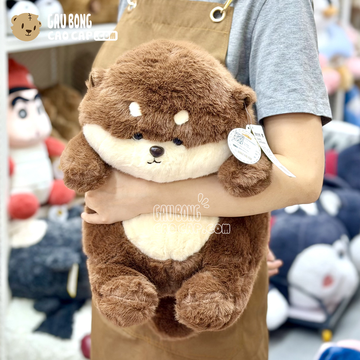 Gấu Bông Rái Cá Bông Baby Lông Mịn Bobova