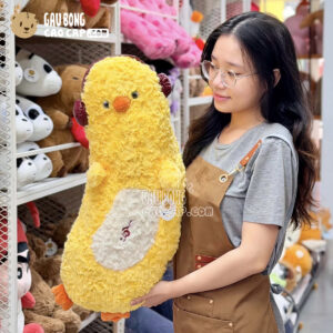 Gấu Bông Gà Vàng gối ôm dài đeo HeadPhone