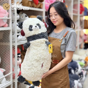 Gấu Bông Panda gối ôm dài đeo HeadPhone