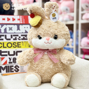 Thỏ Bông Cupcake đeo nơ Caro