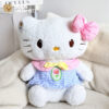 Gấu Bông Hello Kitty Mặc Đầm Caro Thêu Tulip