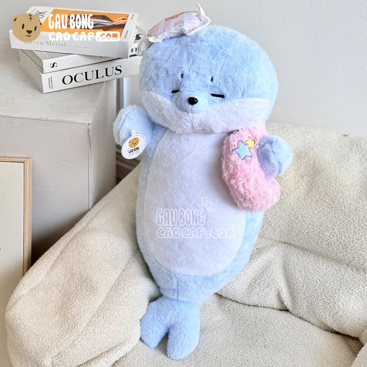 Hải Cẩu Bông ôm trăng Sleeping