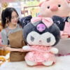 Gấu Bông Kuromi Đầm Hồng Voal Lấp Lánh