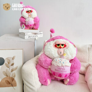 Gấu Bông Kingkong Hồng Happy Birthday