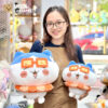 Gấu Bông Chiikawa Đeo Phao - Cam