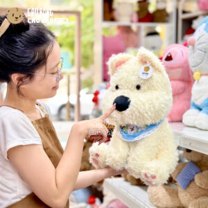 Chó Bông Samoyed Baby Đeo Yếm