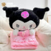Gối mền Kuromi Đầm Hồng Ôm Tim